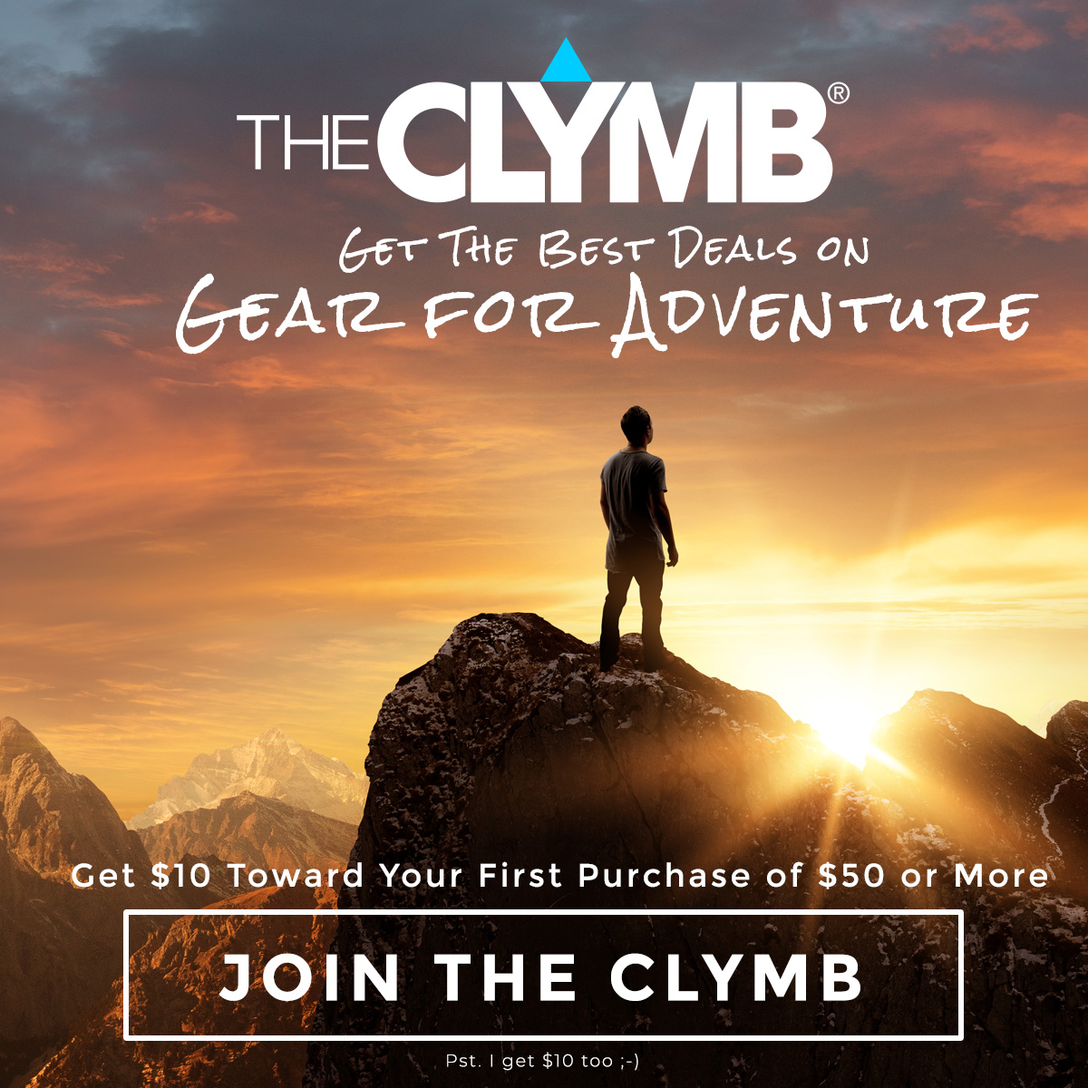 The Clymb is a members-only website featuring premium Outdoor brands at up to 70% off retail prices!